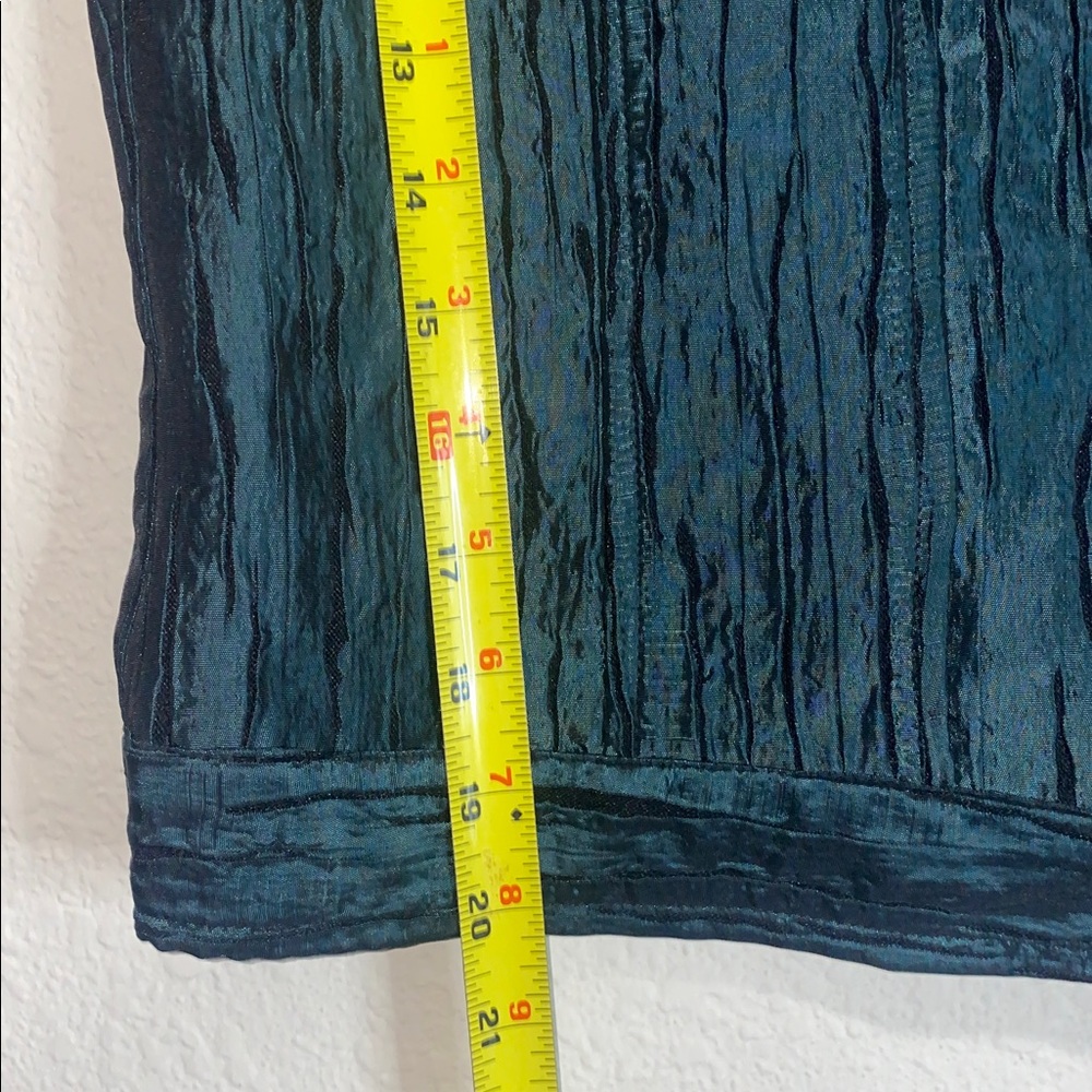 Ruby Rd. Shimmered Dark Olive Green Textured Butt… - image 4